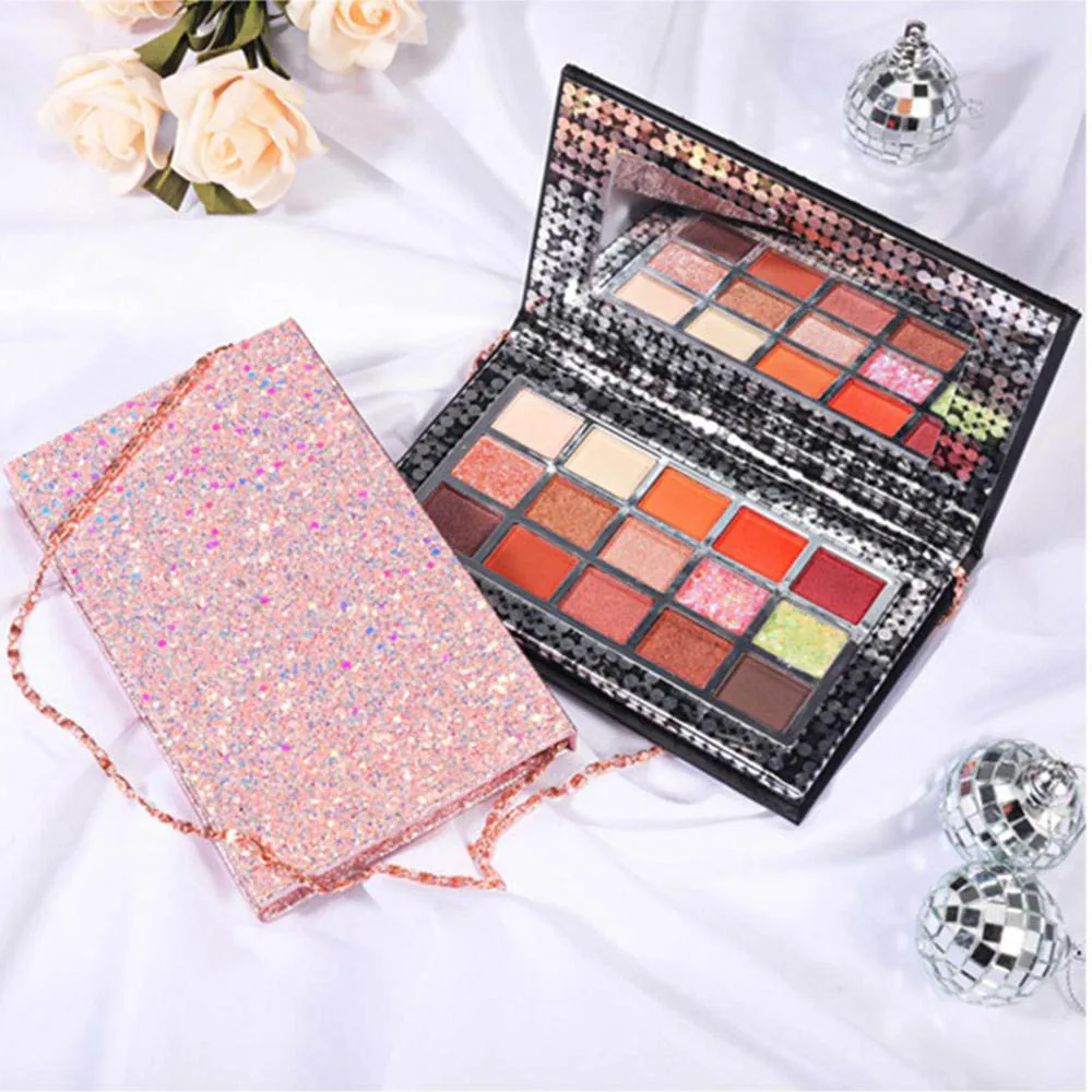 

2019 INS 15 Color Eyeshadow Palette Long Lasting Pearlescent Matte Eye Shadow Makeup with Shiny Box Makeup Gifts for Beauty