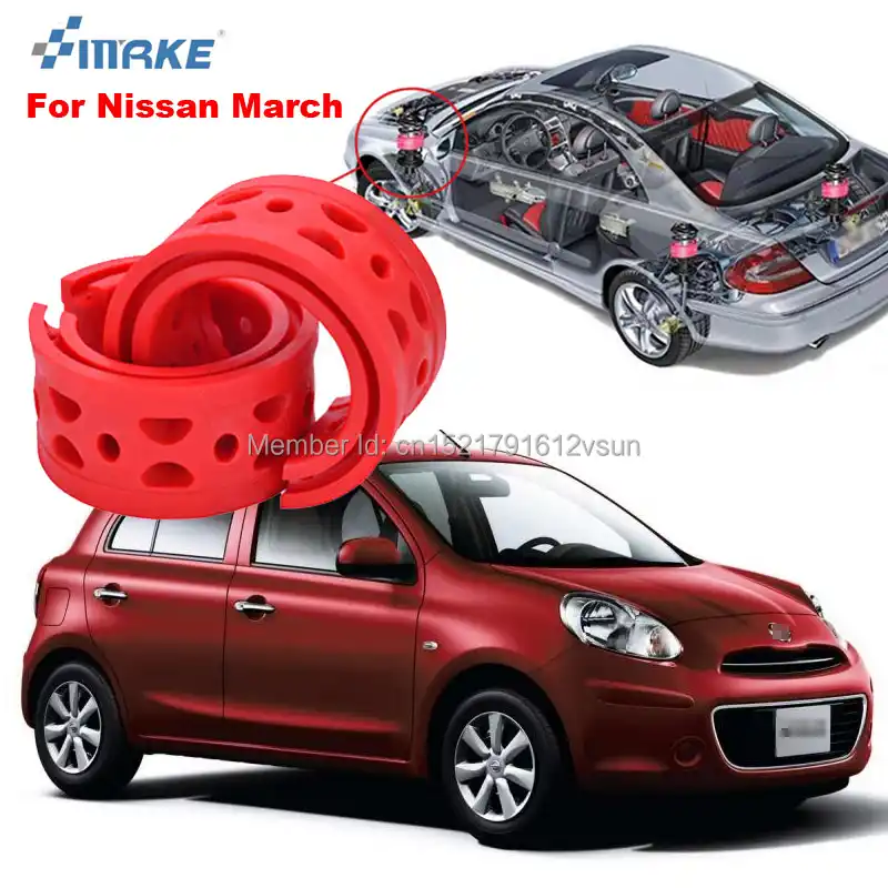 Smrke 日産マーチ高品質フロント リア車の自動車ショックアブソーバースプリングバンパーパワークッションバッファー Power Cushion Buffer Cushion Bufferspring Bumper Aliexpress