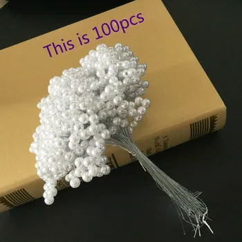 

2016 New !! (24pcs/lot) M080 Pearl Acrylic Bead Sprays For DIY Wedding Bouquet Supplies Decoration Free Shipping