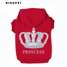 Корона принцесса Pet свитер для собаки для кошки толстовки Весна Зима Одежда для собак