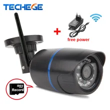 Techege 720 P wi-fi ip-камера водонепроницаемые hd сеть 1.0mp wifi камера день nignt видения В/Открытый ip-камера Со свободной энергии адаптер