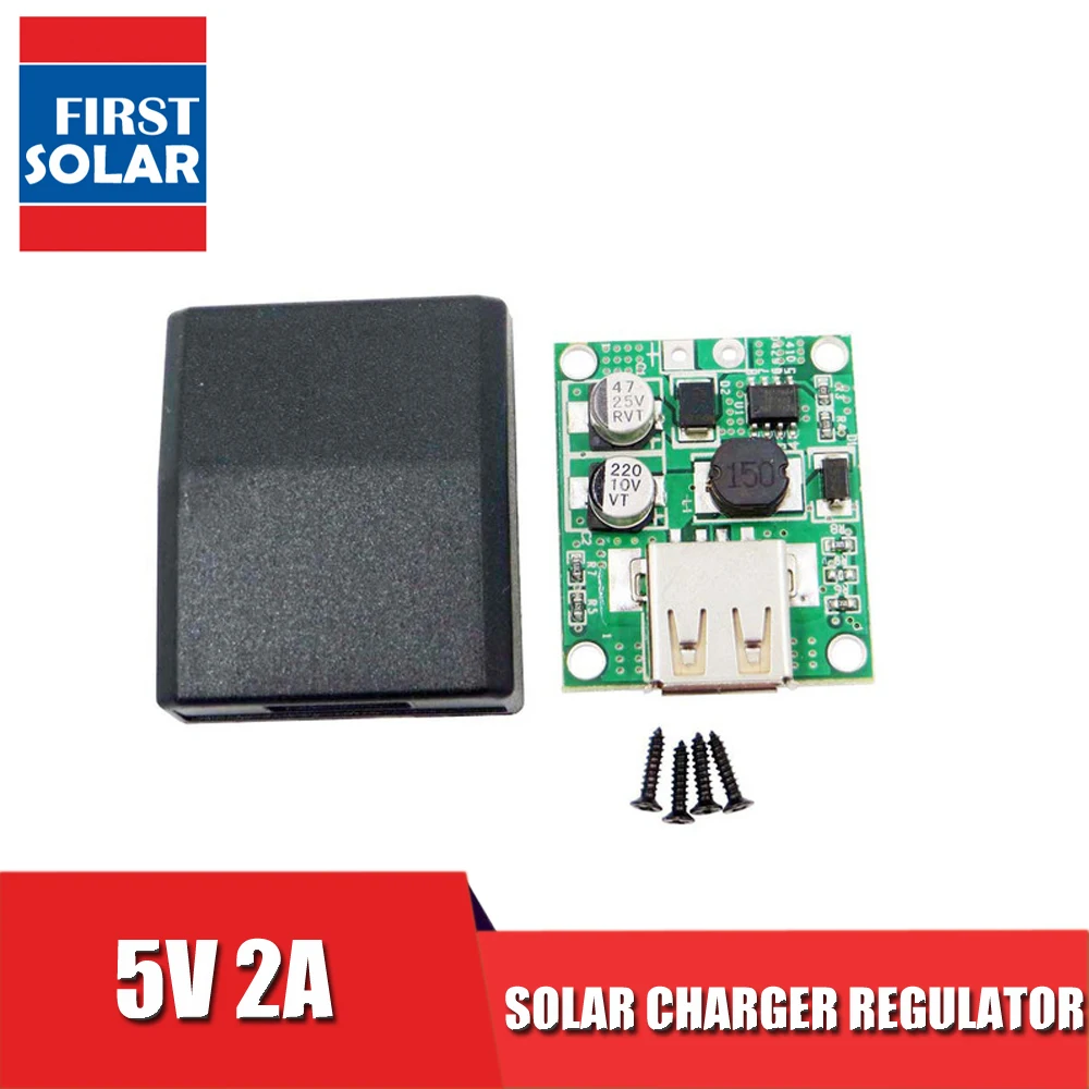 5 V 2A солнечных панелей Напряжение Контроллер заряда USB кабель для мобильного