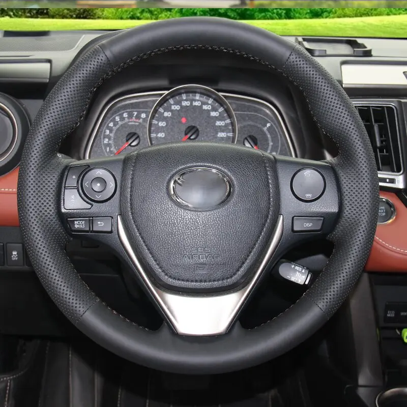 Чехол на руль BANNIS для Toyota RAV4 2013 2014 Corolla|Чехлы руль| |