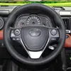 Shining wheat Black Artificial leather Steering Wheel Cover for Toyota RAV4 2013-2022 Toyota Corolla 2014-2017 Auris 2013-16 ► Photo 2/6