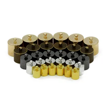 

Antique Bronze/Rhodium Necklace Clasps End Caps Fit 2 2.5 3 3.5 4 4.5 5 5.5 mm Leather Cord Connectors For Jewelry Making F574