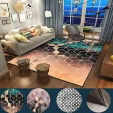 Современные коврики с геометрическим узором ковер скандинавский простой Гостиная журнальный столик комната спальня пол коврик Детский ползающий ковер
