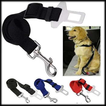 

by DHL or EMS 500 pcs Adjustable Dog Cat Pet Car Safety Seat Belt Black Pet Belt for Dog Blue Safety Seat Belt Red Amy Green