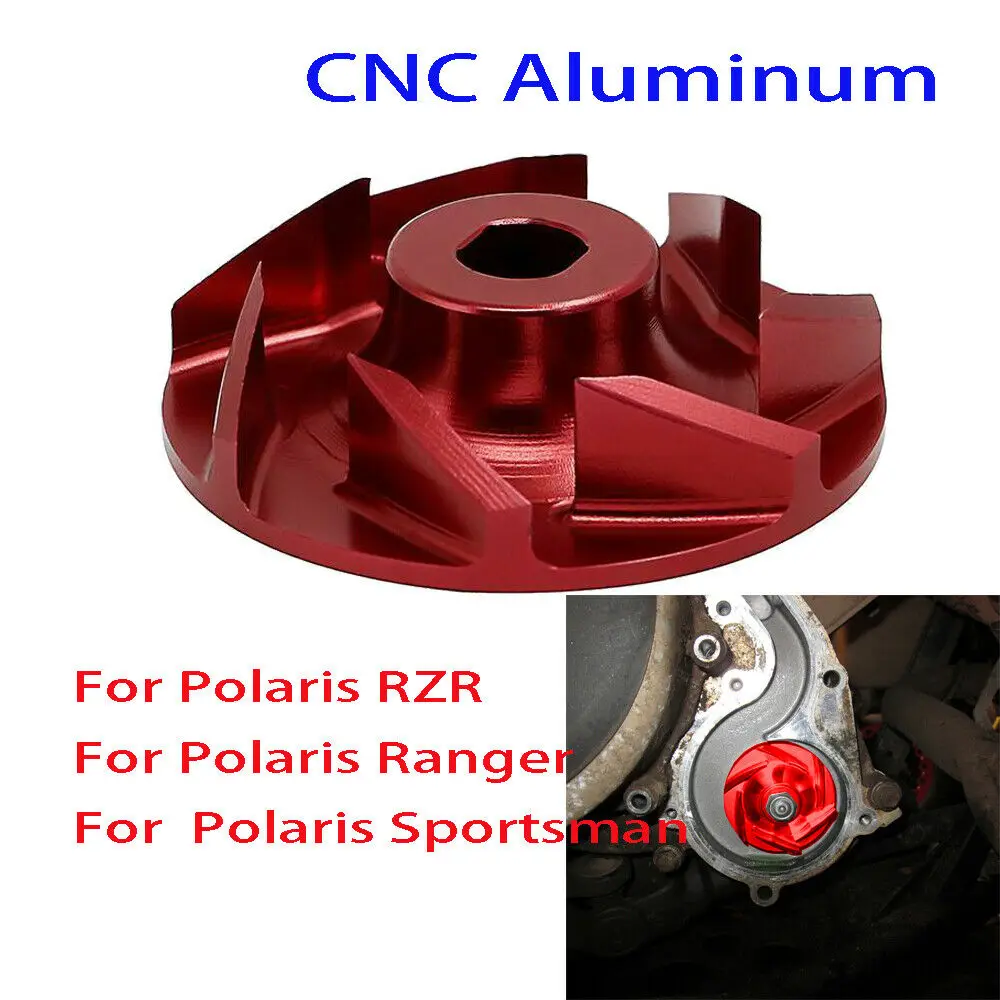 

Billet Aluminum CNC Water Pump Impeller For Polaris Sportsman 600 700 800 RZR 800 Ranger 700 & 800 2008-2014 4 colors