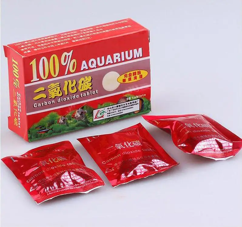 36 шт. 1 коробка аквариум Co2 Планшеты углекислого газа для водных водные растения аквариума CO2 диффузор новизна дизайна посылка - Цвет: Красный