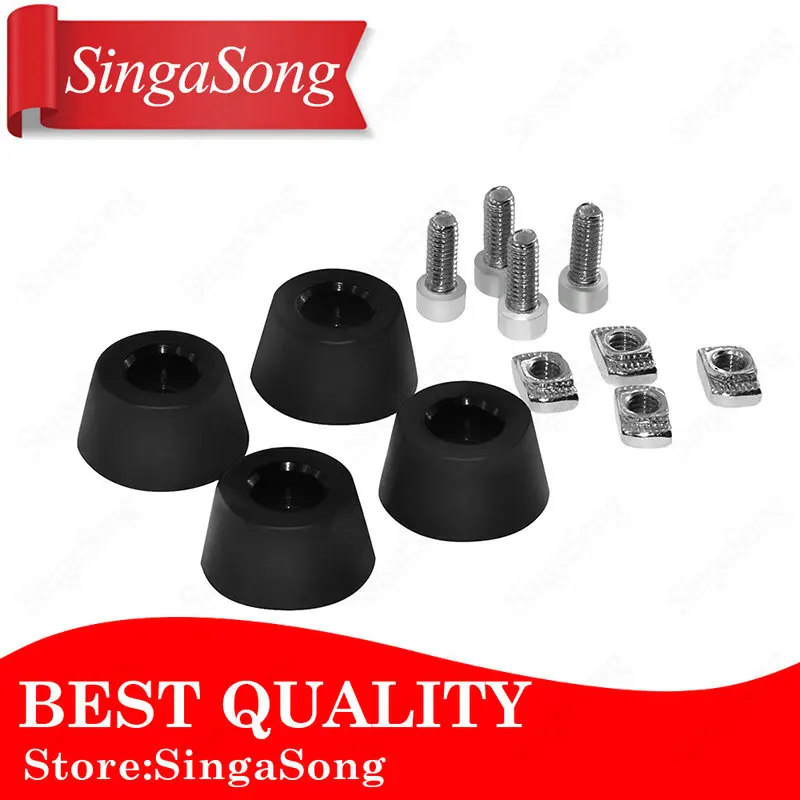 

4 Sets Antivibration Feet For i3 MK3 Printer Kit Anti-vibration Rubber Landing Mat Feet For 2020 Profile 3d Printer Parts