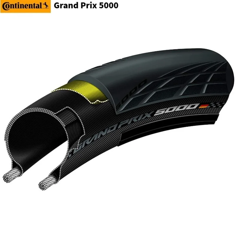 Континентальный Grand Prix 5000 велосипедная шина 700* 23c/25c Складная шоссейная велосипедная шина сверхлегкие складные шины велосипедные части