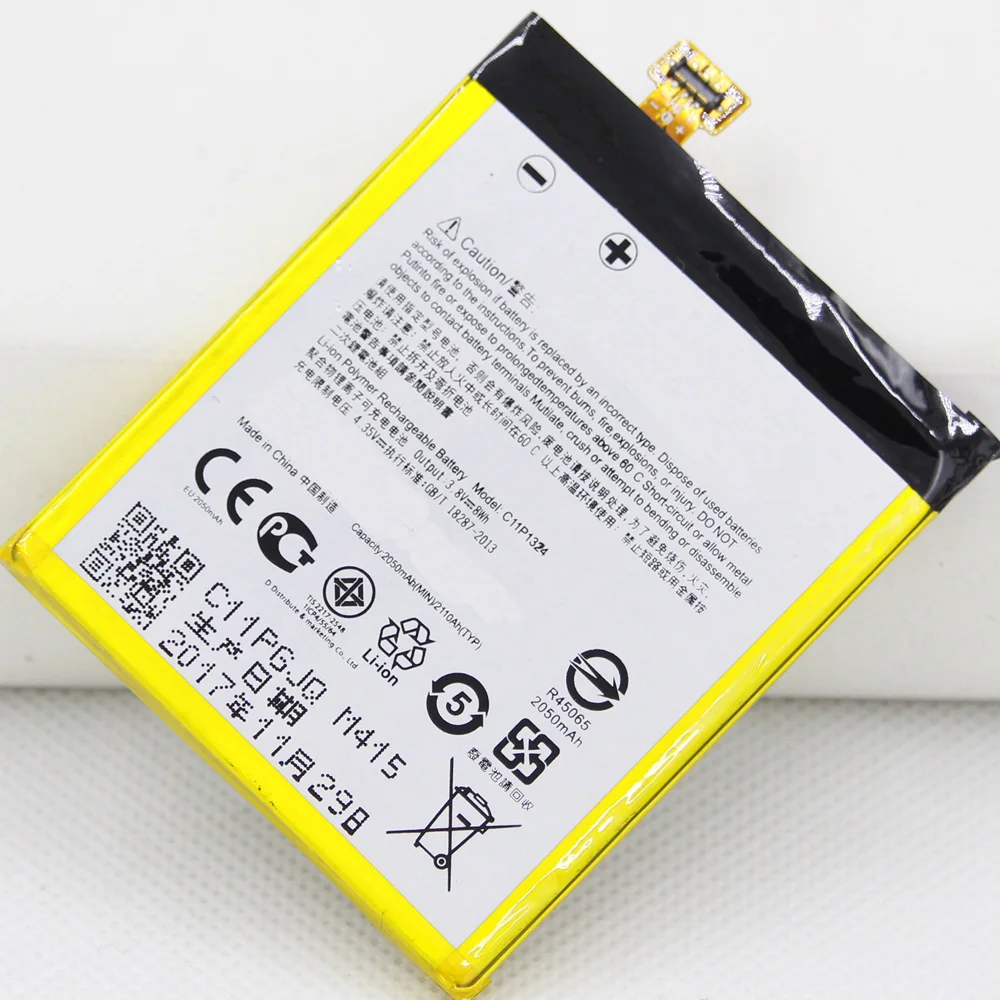 

ISUNOO 2050mAh C11P1324 Battery For ASUS ZenFone 5 A500G Z5 T00J A500KL A501CG Internal Replacement Battery with Repair tool