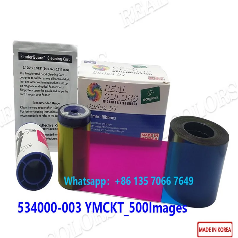 5 шт. цветовая лента 534000-003 YMCKT 500 Сделано в Корее SD260 SD360 SD460 SP75 SP35 SP55 FP65/65i |