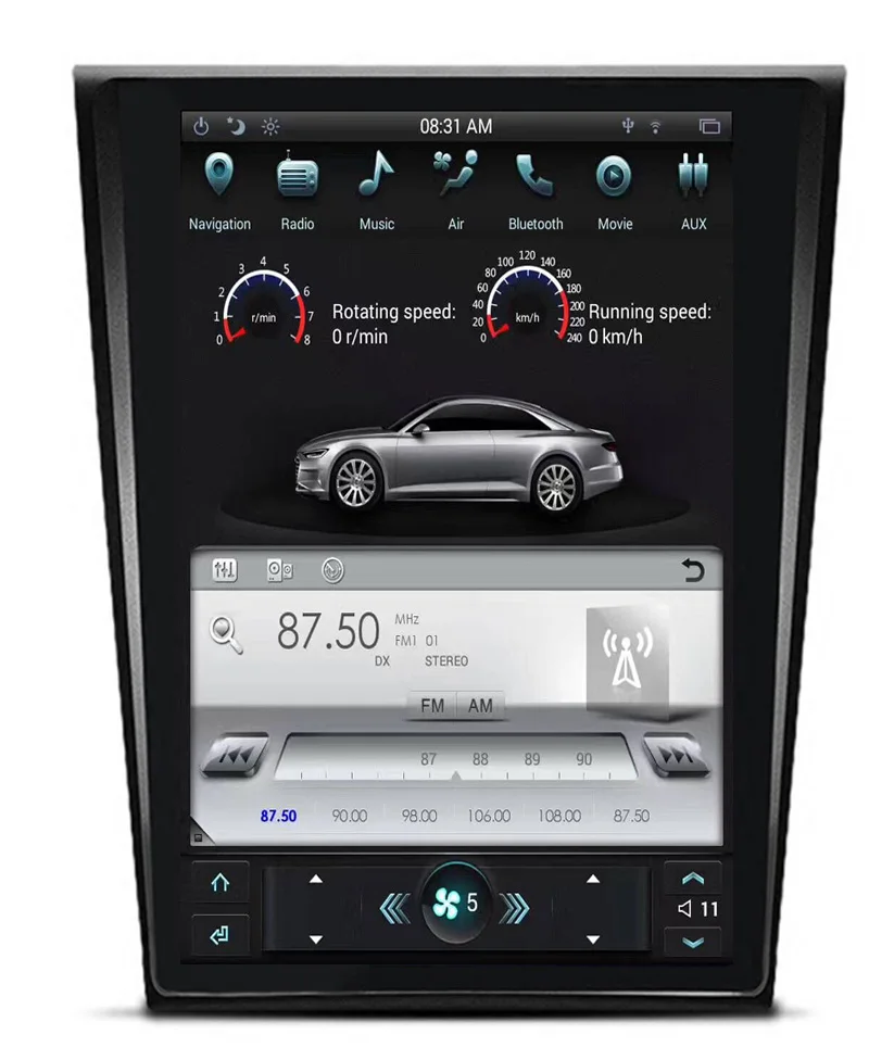 Best 10.4" Tesla Android Car Radio GPS Multimedia Stereo Headunit For Ford Mondeo 2013-2017 Vertical Screen Auto Audio 2GB+32GB 3