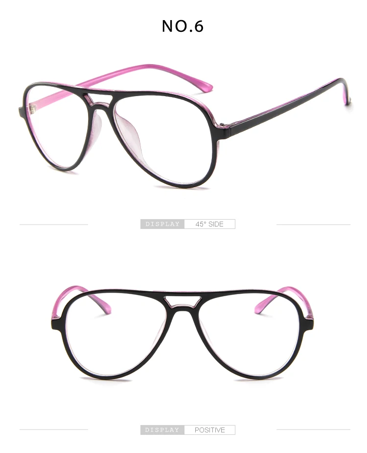 Ретро очки с двойным лучом, оправа для женщин, ультра-светильник, авиационные очки, оправа, Модные прозрачные оптические плоские очки, мужские очки