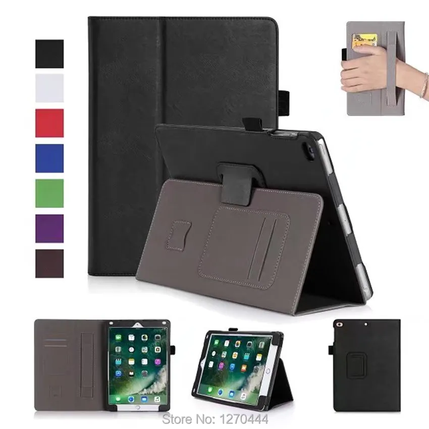 

Case for iPad Pro 10.5, Slim Magnetic Premium Stand Cover for iPad Pro 10.5'' 2017 A1701/A1709 With Hand Strap and Card Slot