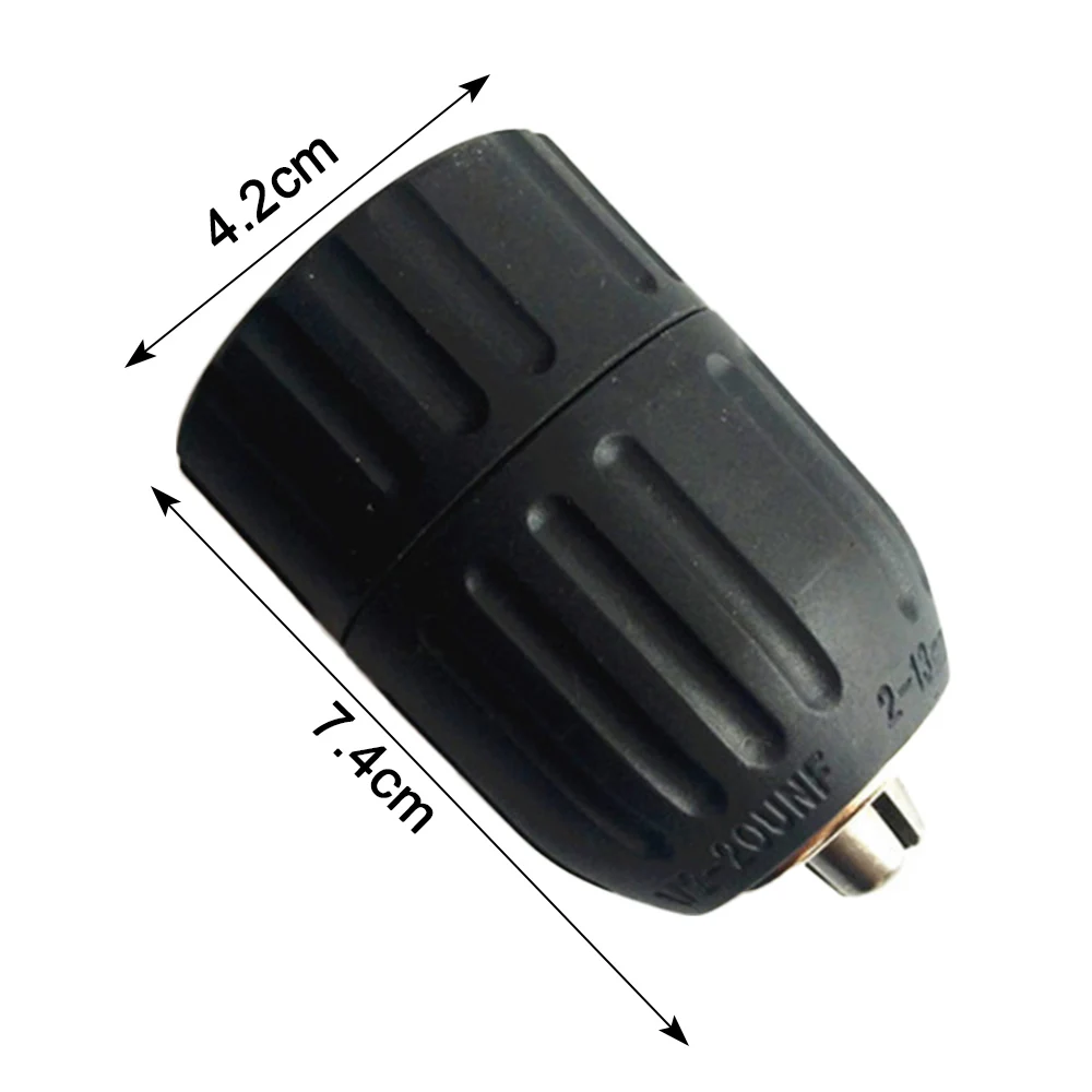 

Keyless Drill Chuck 2-13mm Angle Grinder Conversion Chuck 1/2-20UNF Thread Electric Power Drill Chuck 1pc