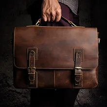 2013 Mens Echtes crazy horse Leder Antiken Stil Aktentaschen Business Cases Attache Messenger Bags Tote Neue 8069