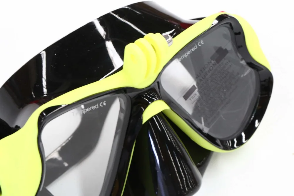 Желтый Xiaomi подводная камера обычная маска для дайвинга подводное плавание плавательные очки подходит для стандартной спортивной камеры