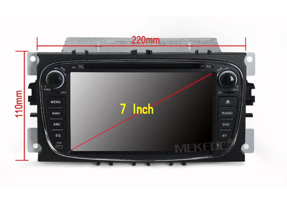 Cheap MEKEDE support 4G SIM Android 7.1 2G RAM Car DVD Player RDS Radio GPS For FORD Mondeo S-MAX Connect FOCUS 2 2008 2009 2010 2011 7