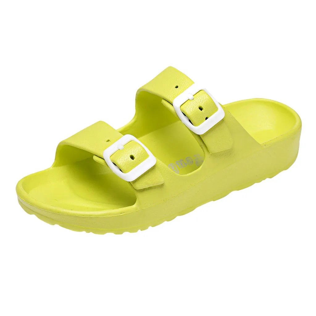 XINIU/Новинка; женская повседневная обувь; модные пляжные дышащие Вьетнамки; обувь для дома и ванной; пляжные вьетнамки; тапочки;#0507 - Цвет: Green
