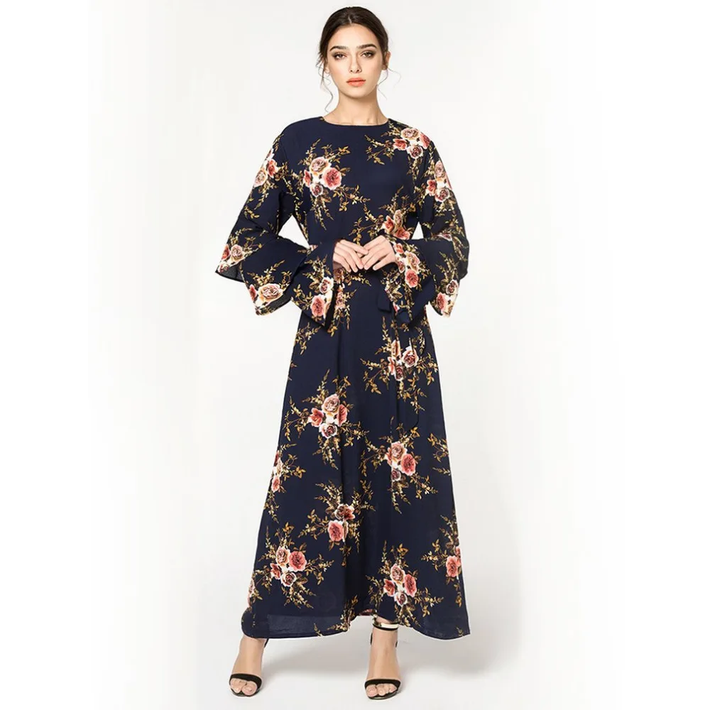 Muslim Dress Chiffon Abaya Dubai Adult Jurken Soft Kaftan 3...