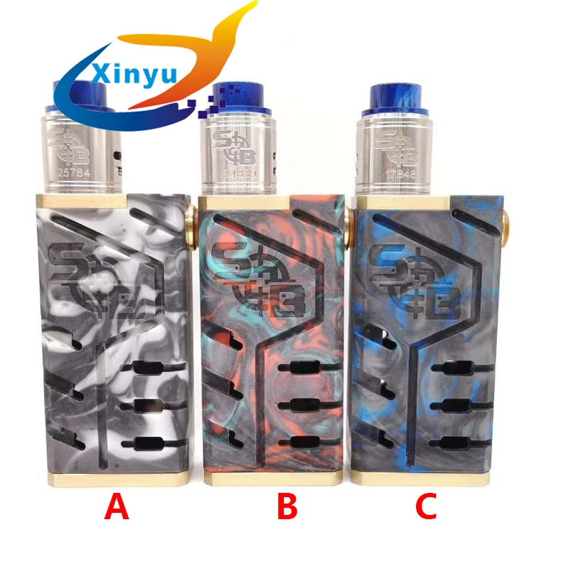

2018 NEWEST sob mod S3 kit Double electric parallel double 18650 Battery Brass PEI Vaporizer Mechanical Mod kit vs kalasag V2