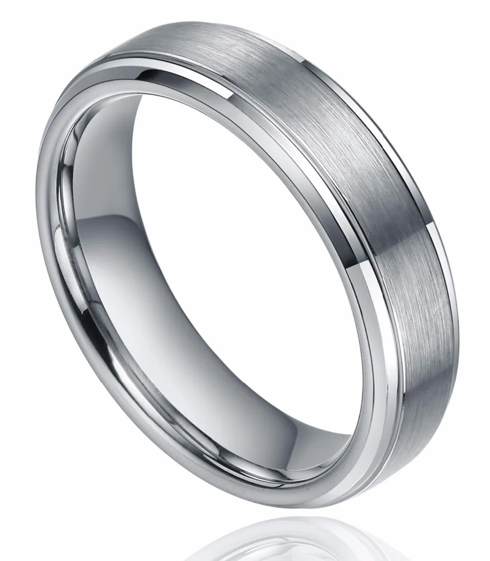Мужское кольцо из карбида вольфрама 6 мм|wedding band|ring blacktungsten carbide ring |