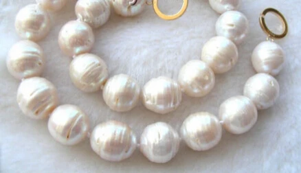

xiuli 001724 huge 18mm white SOUTH Reborn keshi pearls necklace