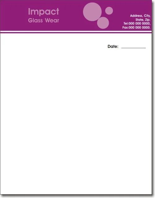 business letterhead paper