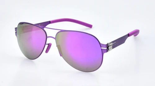 Бренд Pilot, дизайнерские поляризованные солнцезащитные очки без винта для мужчин и женщин, модные очки Oculos, чехол - Цвет линз: Color6