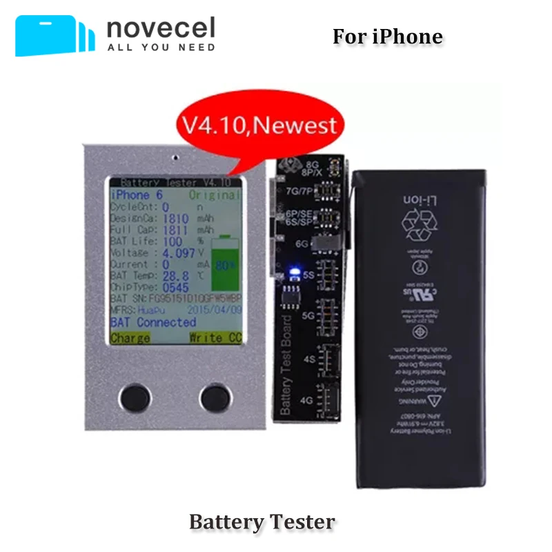 

Battery Tester for iPhone X 6 6S 7 8P iPad Apple Watch Battery Checker for iPhone USB Cable Tester Clear Cycle