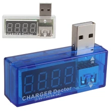 White / Blue Digital Display Hot USB Power Portable Mini Current Voltage Tester Detector