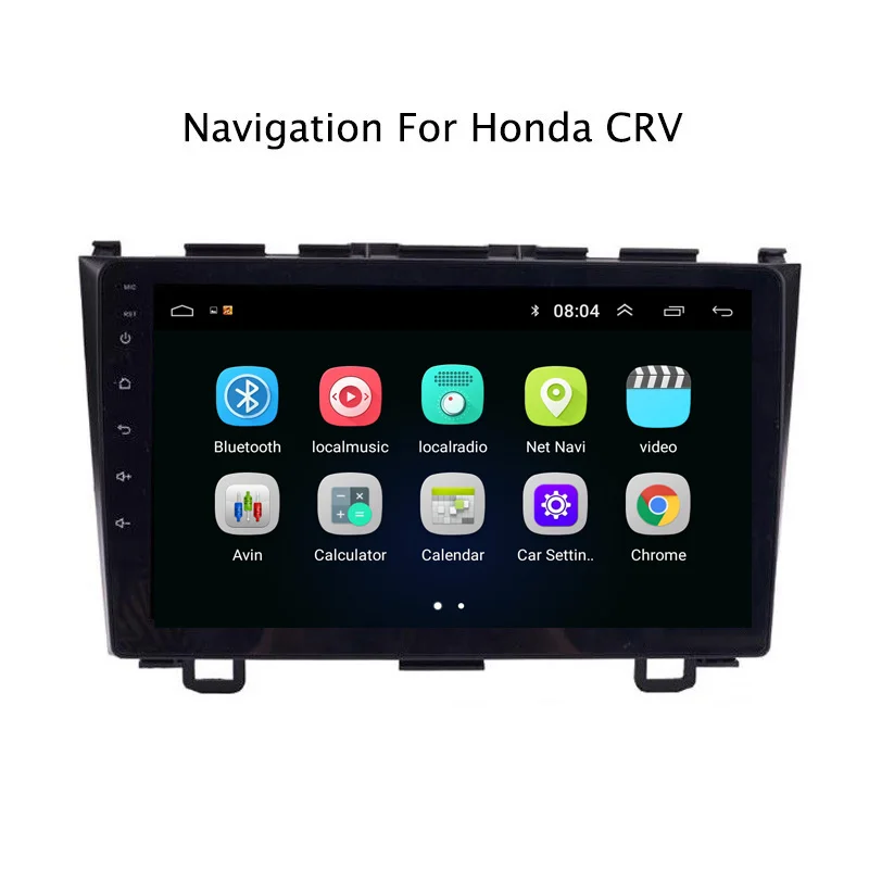 Perfect Ectwodvd 9" Android 8.1 Car DVD Player GPS Navigation For Honda CRV 2007-2011 Car Radio Stereo 2