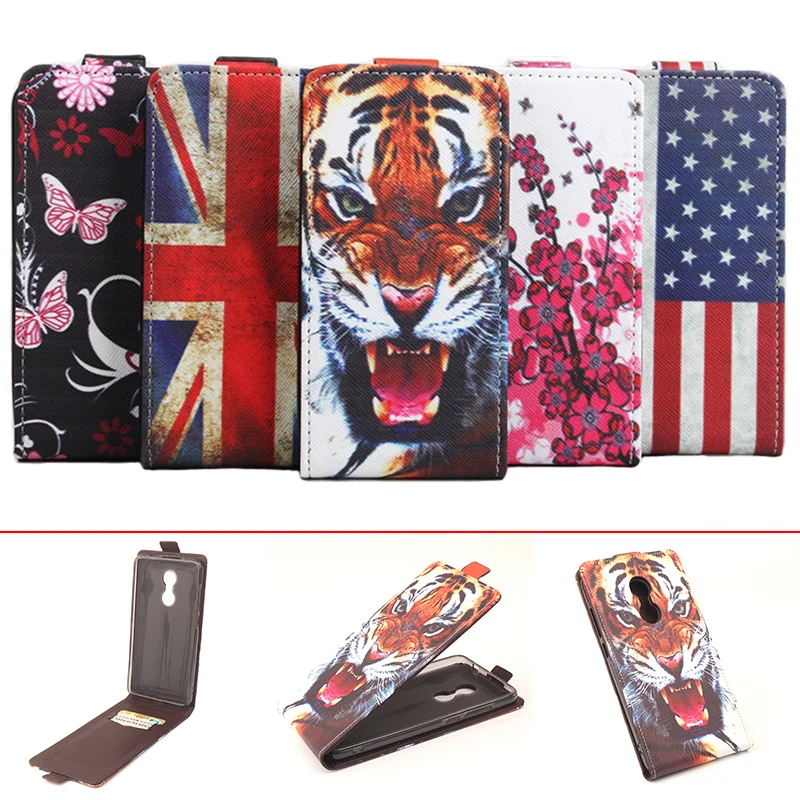 

For Xiaomi Redmi Note 4 Flip Leather Case Cover For Xiaomi Redmi Note 4 Flip 3D Paint Flag Butterfly Flower Phone Cases