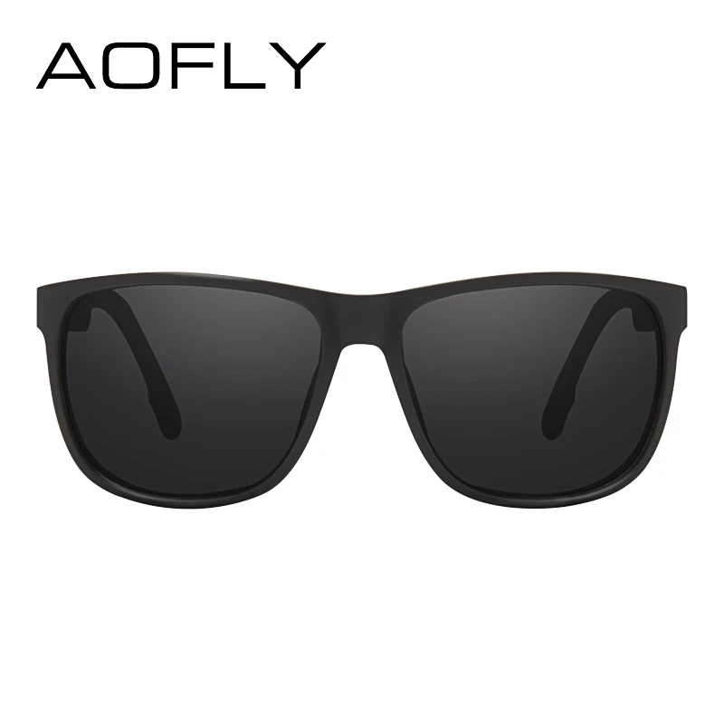 Beste Aofly Brand Design Klassieke Gepolariseerde Zonnebril Mannen Vintage Polaroid Hd Lens Zonnebril Mannelijke Vierkante Driving Goggles UV400