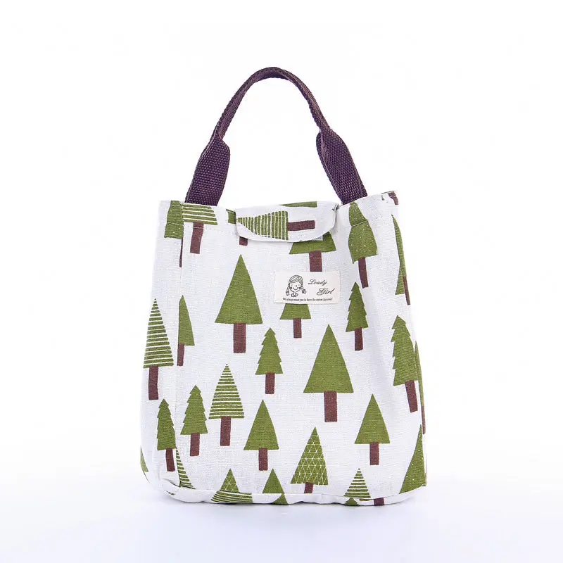 2018 Portable Canvas Waterproof Picnic Bag Insulation Package For Women Men Kids Lunch Food Storage Box Thermal Bag Cute Animal (10)