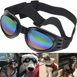 Горячая Прохладный складной собака солнцезащитные очки Pet защита глаз ветрозащитный Pet очки солнцезащитный крем поляризованные очки XH8Z AU27