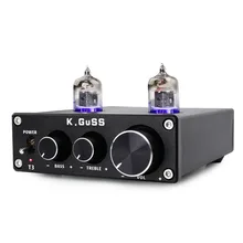 K. GuSS T3 для домашнего кинотеатра, Усилитель Mini Bile 6K4 предусилитель аудио буфера Hi-Fi Treble Регулировка баса Предварительный усилитель DC12V