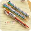 1 Pcs New Arrival Novelty Multicolor Ballpoint Pen Multifunction 6 In1 Colorful Stationery Creative School Supplies ► Photo 3/6