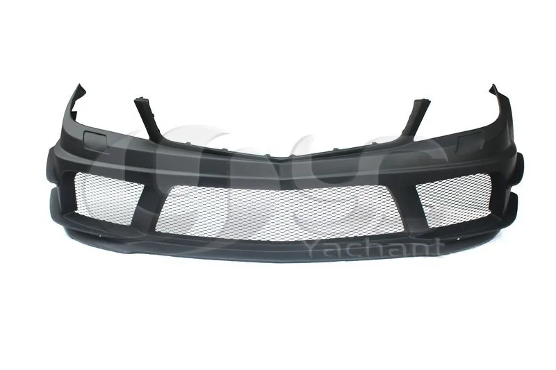 2008-2011 Mercedes Benz  W204 C63 Sedan & Coupe Black Edition Style Front Bumper FRP (2)