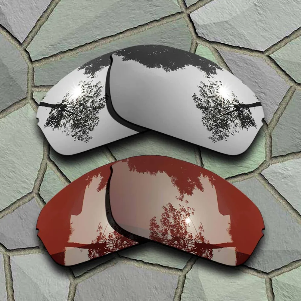 Lenti Di Ricambio Polarizzate Per Occhiali Da Sole In Titanio Cromato E Bronzo Marrone Per Oakley Half Wire 2.0