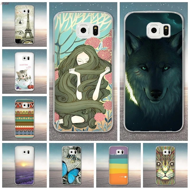 

TPU Soft Case For Samsung Galaxy S6 G920 SM-G920F Transparent Printing Drawing Silicone Phone Cases Cover For Samsung Galaxy S6