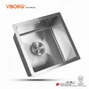 (400 x 400 x 210 mm) VIBORG Deluxe Handmade Extra-thick 304 Stainless Steel Undermount Single Bowl Kitchen Sink ► Photo 1/6