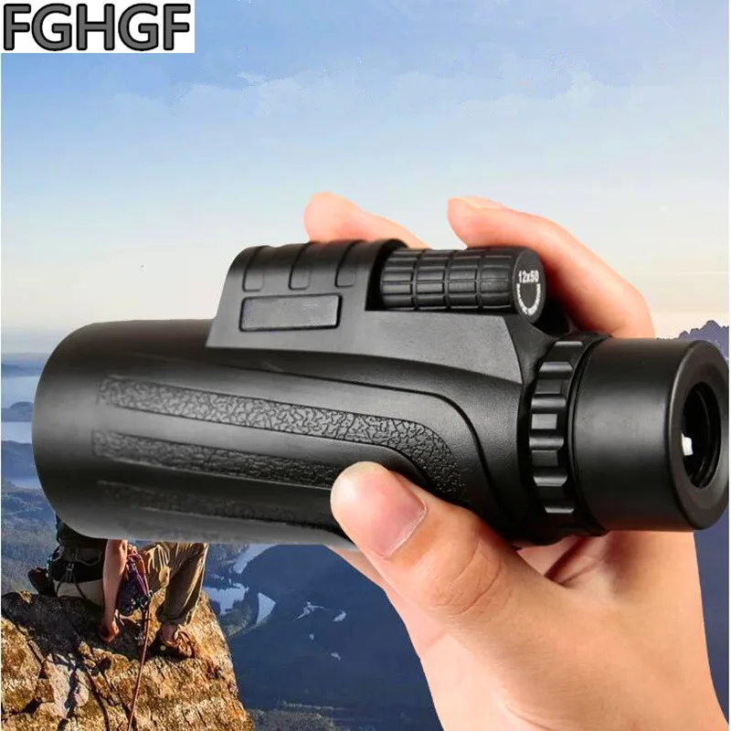 12X Zoom Lens 500 Meters Long Distance Focusing Telescope Handheld Monocular Observing Birds Survival Tool | Инструменты