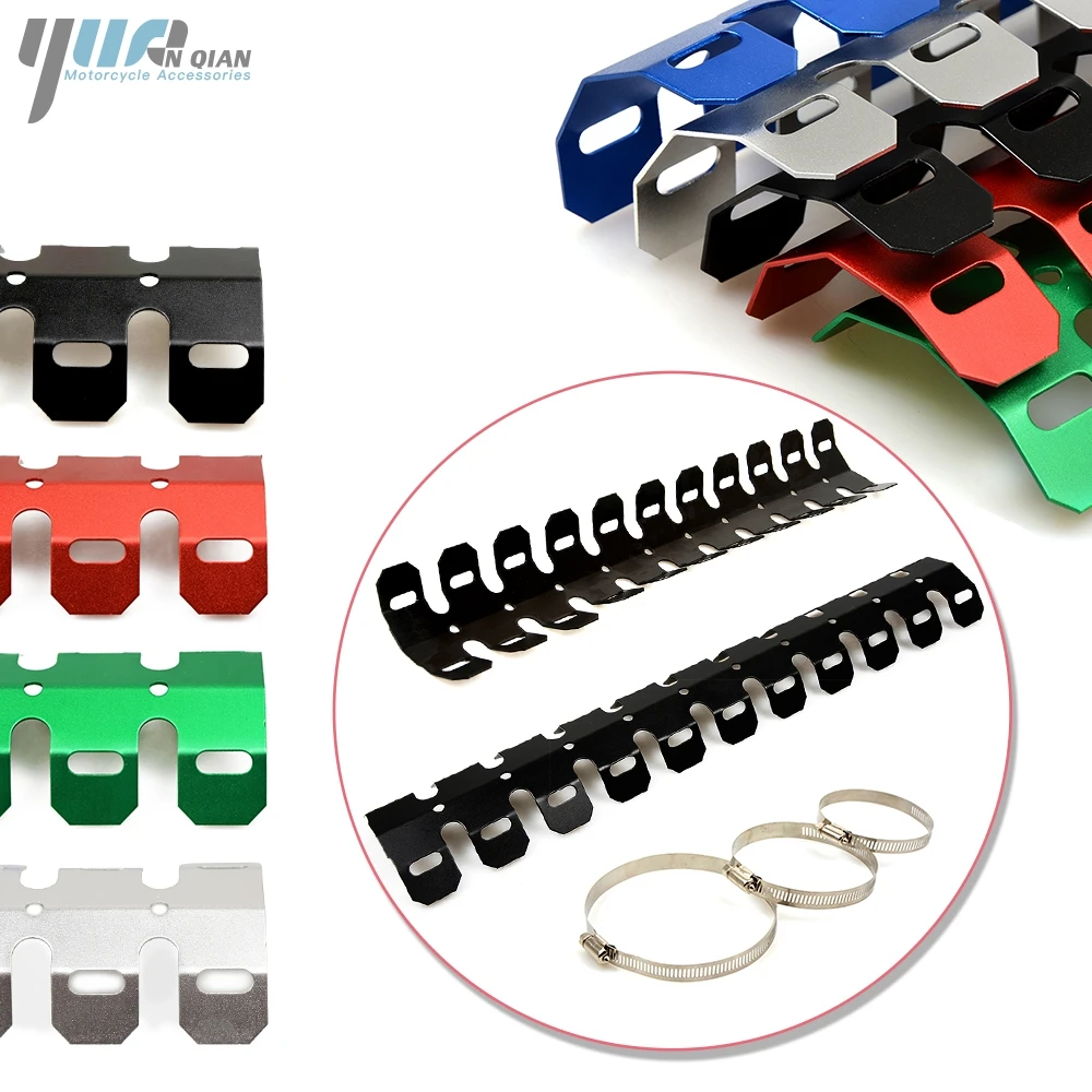 

YUANQIAN Exhaust Muffler Pipe Leg Protector Heat Shield Cover For Honda CRF250R CRF450R CRF250X CRF450X CRF230F XR400MOTARD