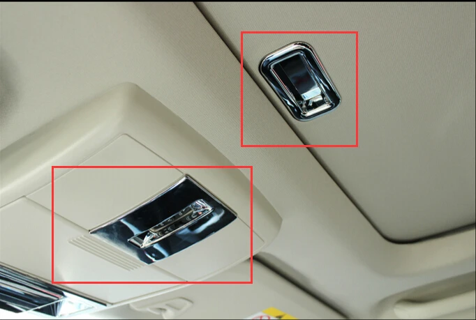 ABS Chrome SunRoof Handle Switch Decorative Cover Trim 2pcs for Dodge Journey Fiat Freemont 2009 2014