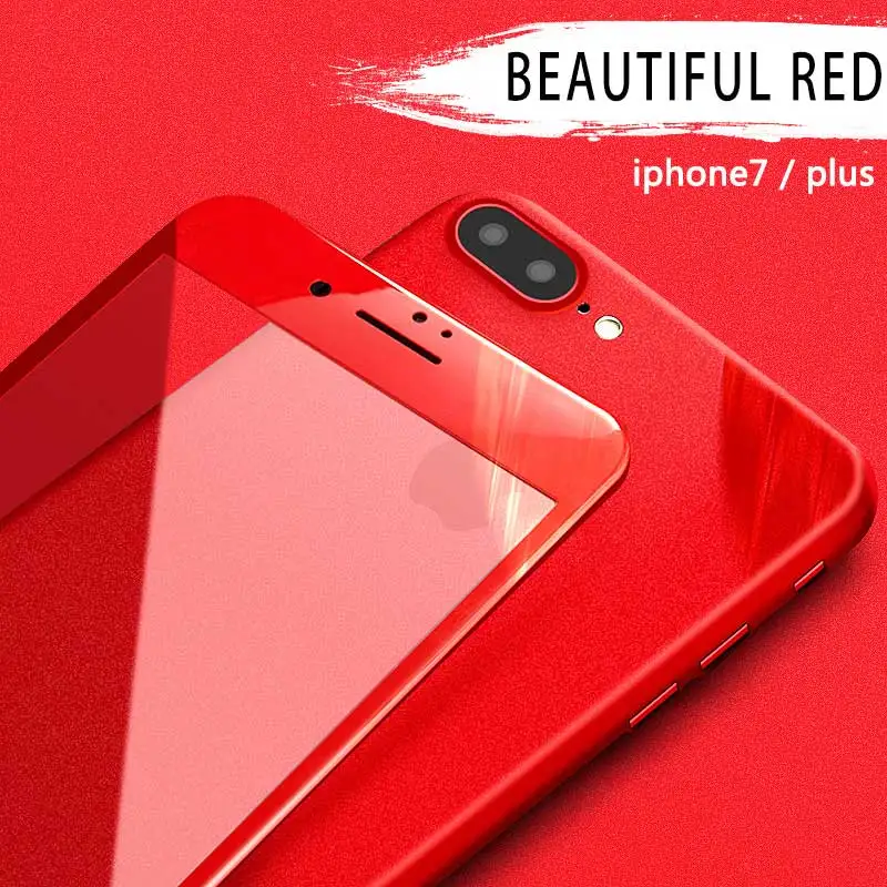 Ультра тонкий прозрачный Стекло Full Cover для iPhone 6 S 7 8 плюс телефон полное покрытие