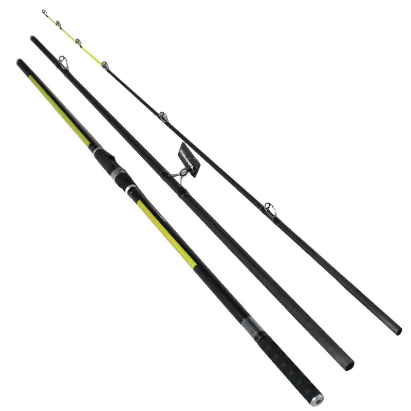 

Japan Quality Distance Throwing Rod Surf Rod 4.2M 46T high-carbon 3 Sections 100-200G Surf casting rods GAN057