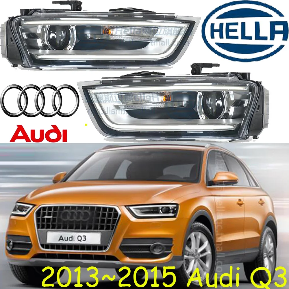 Q3 headlight,20132015,Fit LHD,Free ship! Q3 fog light,2ps/set+2pcs